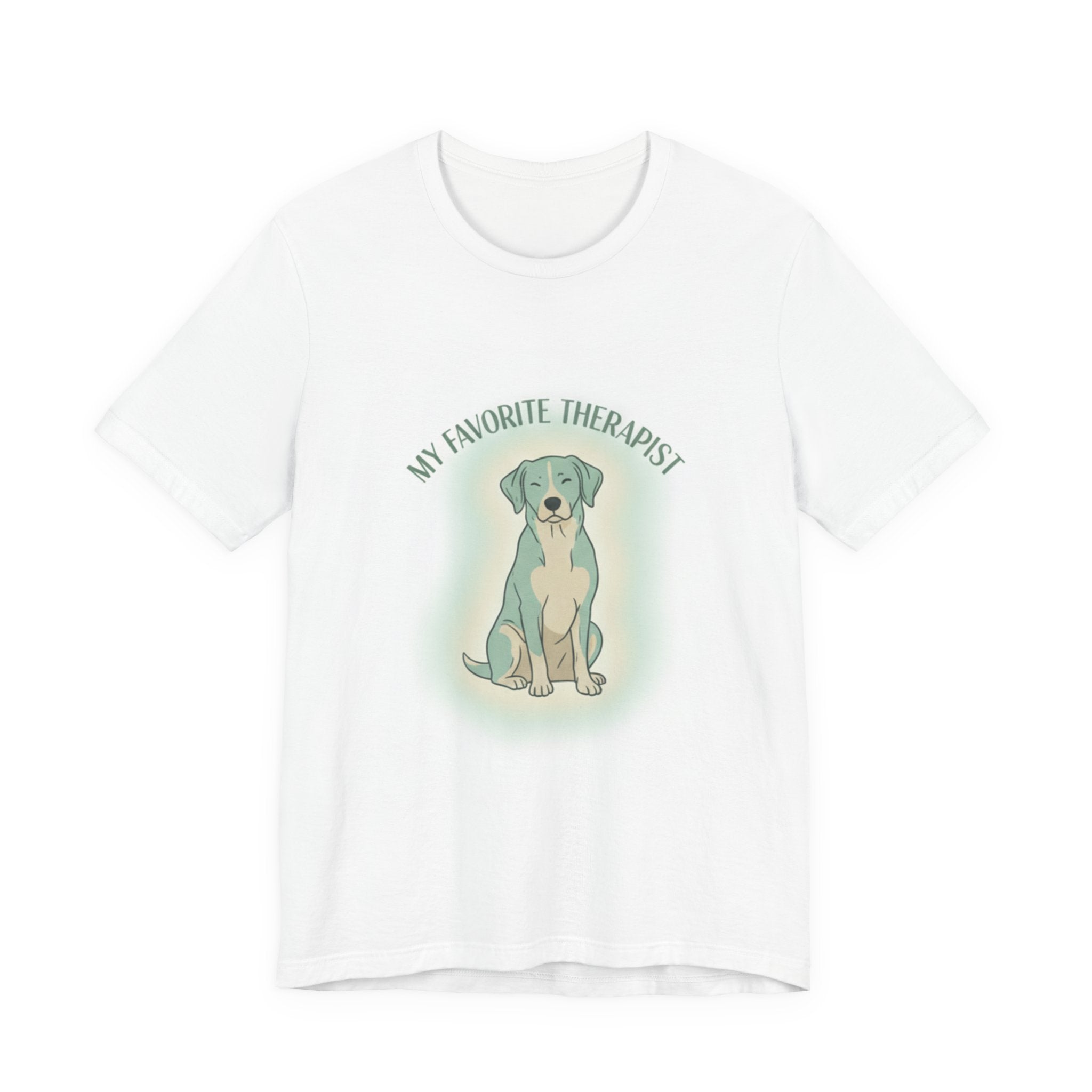 My Favorite Therapist Dog T‑Shirt — Cute Pet Lover Tee