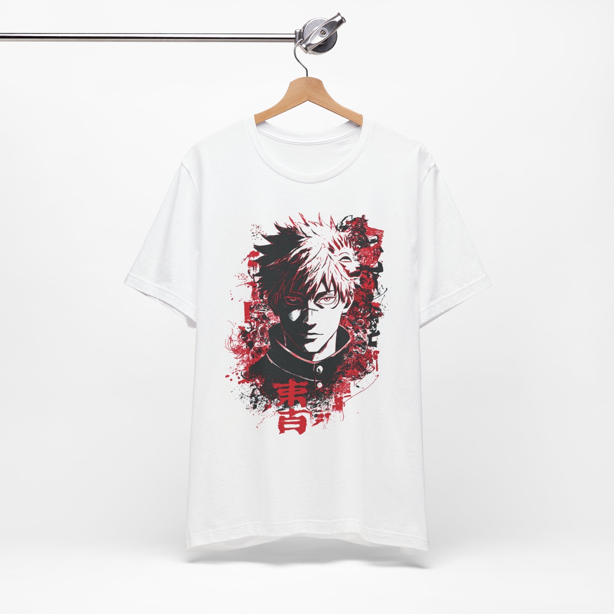 Satoru Gojo Red & Black Graphic T-Shirt